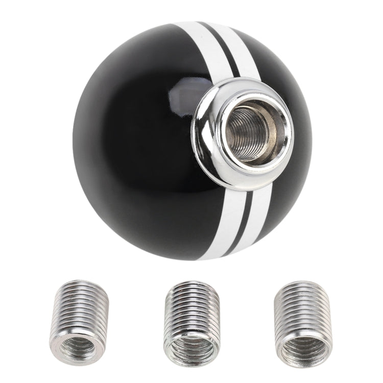 Universal Vehicle Ball Shape Modified Resin Shifter Manual 6-Speed Right-R Gear Shift Knob(Black White) - Shift Knob by PMC Jewellery | Online Shopping South Africa | PMC Jewellery | Buy Now Pay Later Mobicred