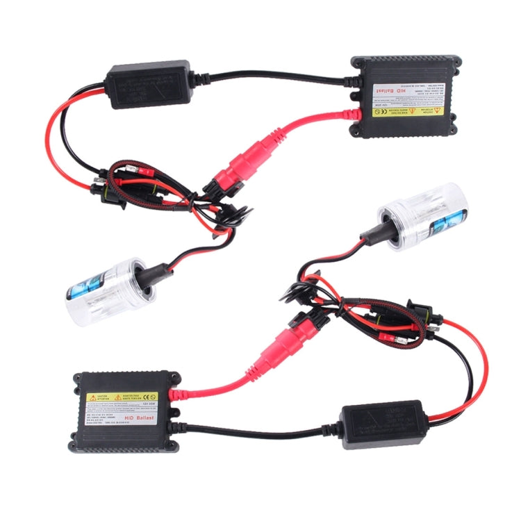 2PCS 35W HB3/9005 2800 LM Slim HID Xenon Light with 2 Alloy HID Ballast, High Intensity Discharge Lamp, Color Temperature: 8000K - Xenon Lights by PMC Jewellery | Online Shopping South Africa | PMC Jewellery | Buy Now Pay Later Mobicred