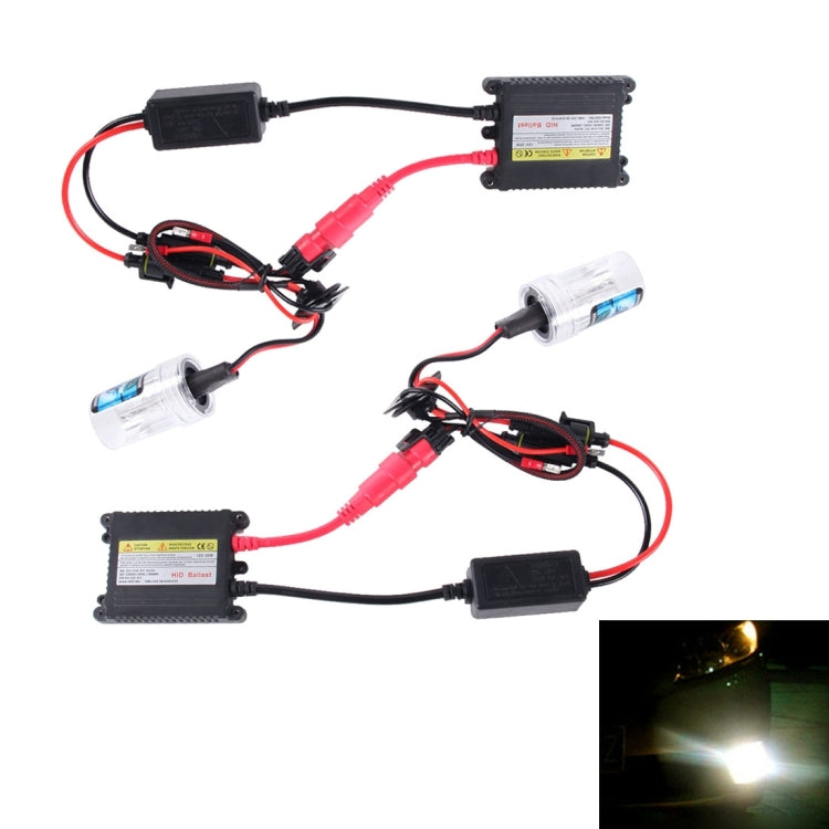 2PCS 35W HB4/9006 2800 LM Slim HID Xenon Light with 2 Alloy HID Ballast, High Intensity Discharge Lamp, Color Temperature: 6000K - Xenon Lights by PMC Jewellery | Online Shopping South Africa | PMC Jewellery | Buy Now Pay Later Mobicred