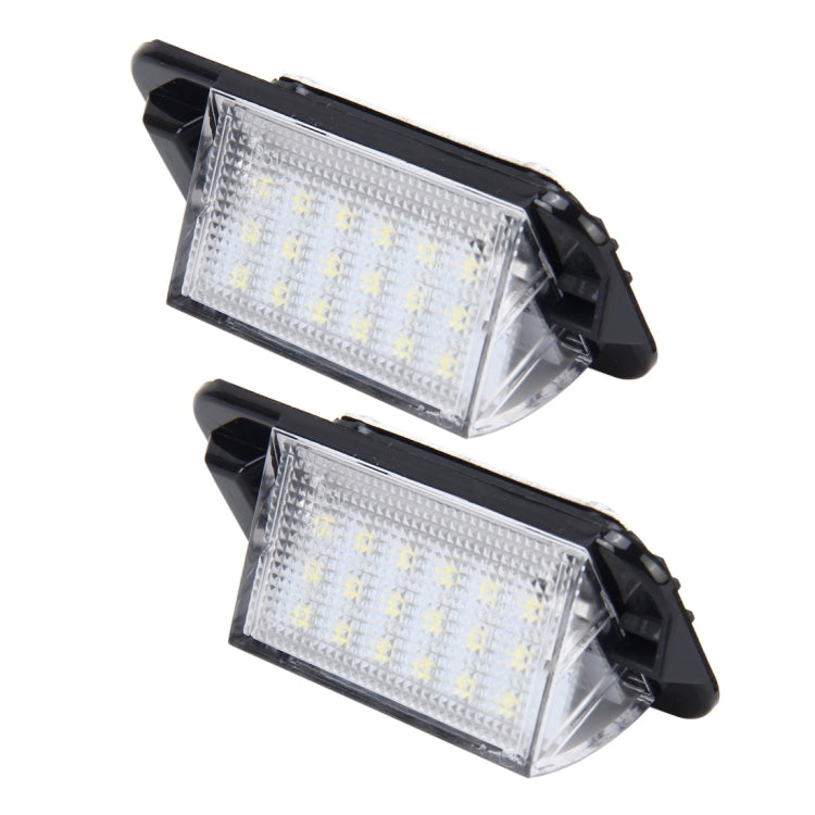 2 PCS License Plate Light with 18  SMD-3528 Lamps for BMW E36(1992-1998)，2W 120LM,6000K, DC12V (White Light) - License Plate Lights by PMC Jewellery | Online Shopping South Africa | PMC Jewellery | Buy Now Pay Later Mobicred