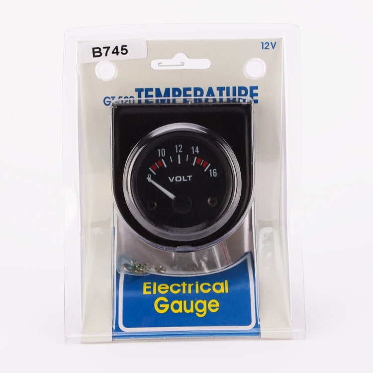 52mm Auto Gauge Car 8-16V Voltmeter - Clocks & Car Meters by PMC Jewellery | Online Shopping South Africa | PMC Jewellery | Buy Now Pay Later Mobicred