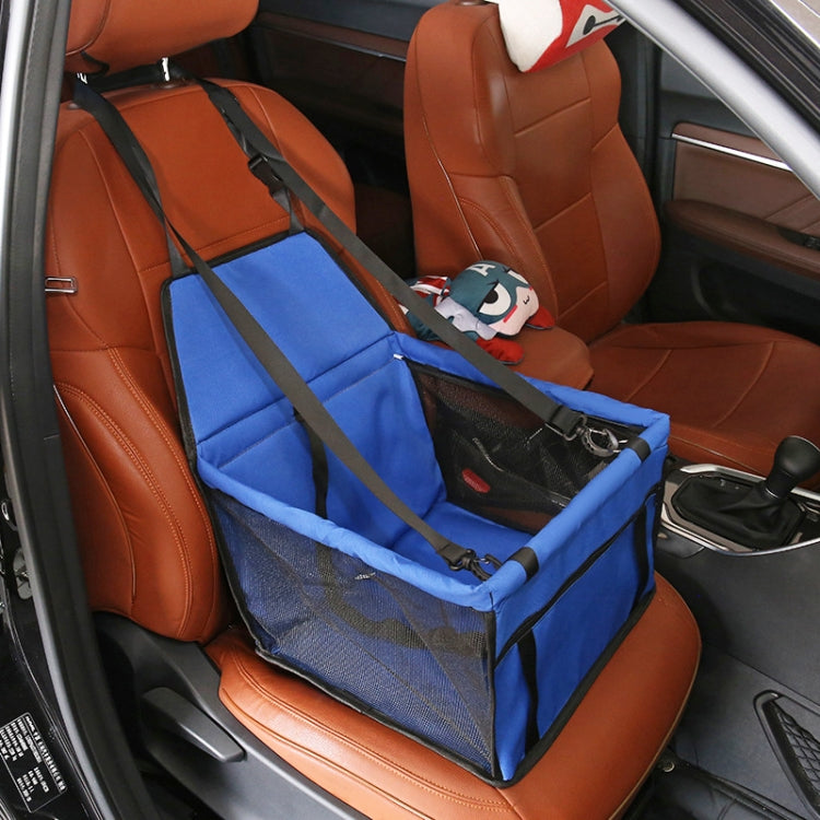 Nonslip Folding Breathable Waterproof Car Vice Driving Seat Cover Pet Cat Dog Bag, Size: 40 x 30 x 25 cm(Blue) - Seat Accessories by PMC Jewellery | Online Shopping South Africa | PMC Jewellery | Buy Now Pay Later Mobicred