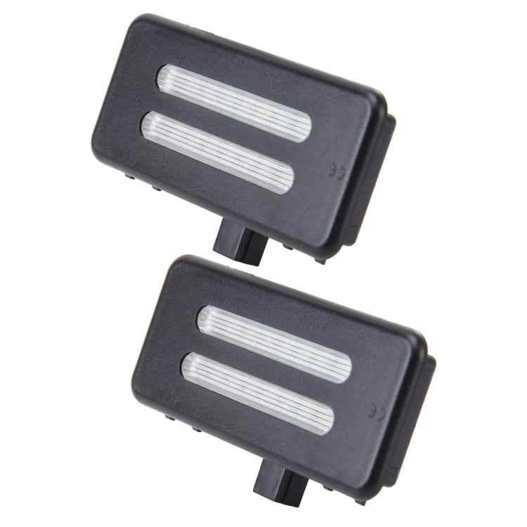 2 PCS White Light Car LED Vanity Mirror Lamp Lights with 18 SMD-3528 Lamps for BMW E60/ E60N/ E61/ E61N/ E90/ E90N/ E91/ E91N/ E92/ E92N/ E70/ E71/ E84/ F25/ X3 - Dome Lights by PMC Jewellery | Online Shopping South Africa | PMC Jewellery | Buy Now Pay Later Mobicred