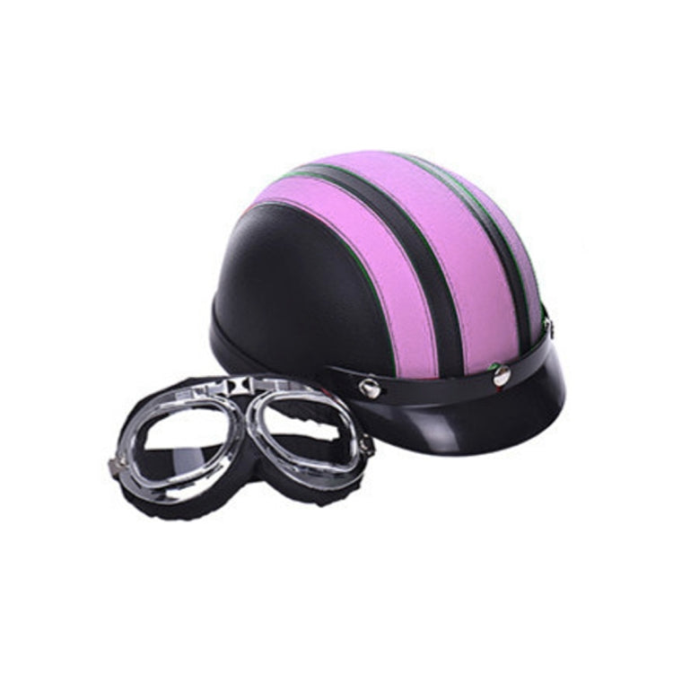 Winter Season Motorcycle Breathable Safty Helmet(Pink) - Helmets by PMC Jewellery | Online Shopping South Africa | PMC Jewellery | Buy Now Pay Later Mobicred