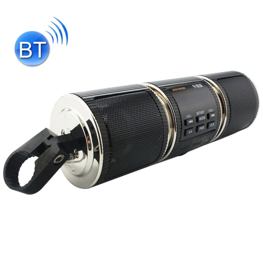 Motorcycle Waterproof Aluminum Shell Bluetooth Handle Stereo Speaker, Support BT/MP3/FM/TF(Black) - Electrical Instruments by PMC Jewellery | Online Shopping South Africa | PMC Jewellery | Buy Now Pay Later Mobicred