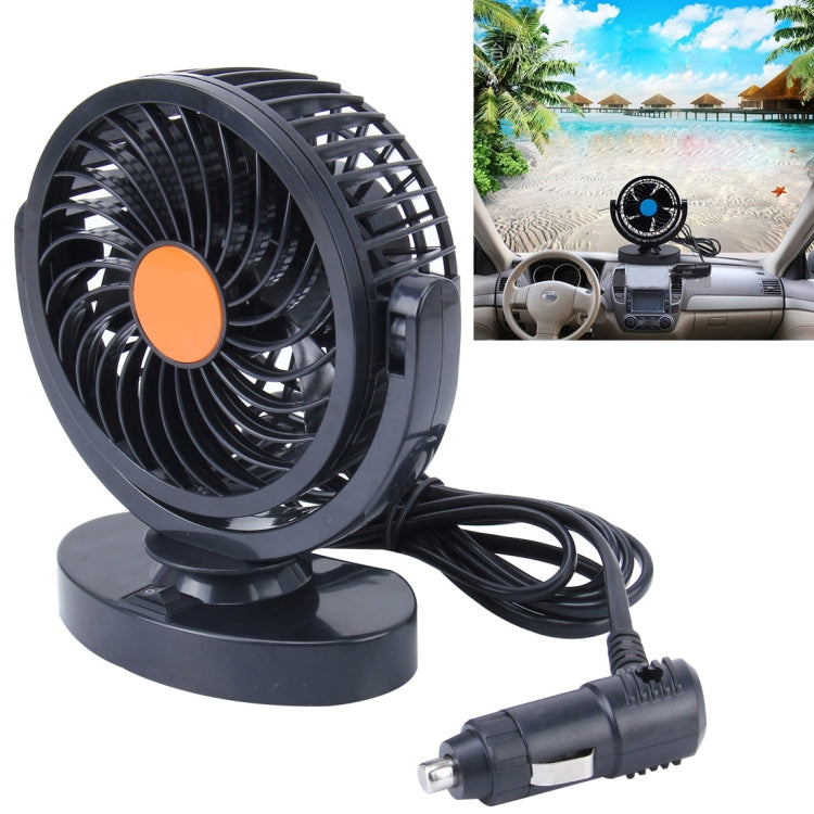 HUXIN HX-T306 6W 360 Degree Adjustable Rotation Low Noise Mini Electric Car Fan, DC 24V - Heating & Fans by PMC Jewellery | Online Shopping South Africa | PMC Jewellery | Buy Now Pay Later Mobicred