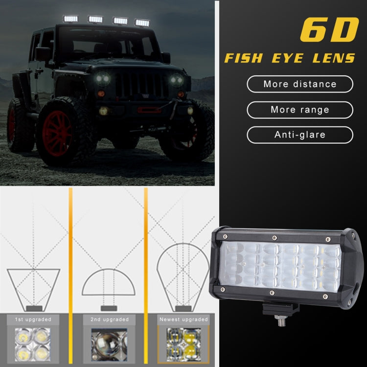 7 inch Four Rows 35W 2000LM 6000K Car Truck Off-road Vehicle LED Work Lights Spotlight - Work Lights by PMC Jewellery | Online Shopping South Africa | PMC Jewellery | Buy Now Pay Later Mobicred