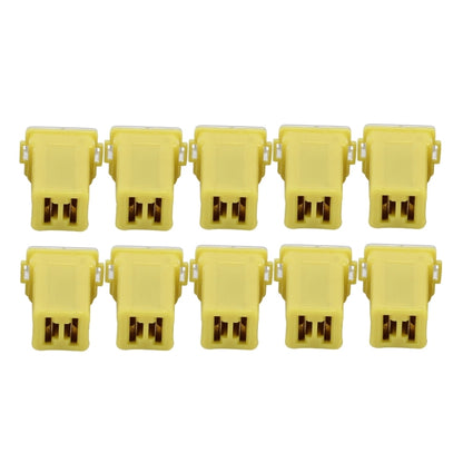 10 PCS Vehicle Car Plastic Shell Straight Female Terminal Push in Blade Cartridge PAL Fuse 60Amp 32V - Fuse by PMC Jewellery | Online Shopping South Africa | PMC Jewellery