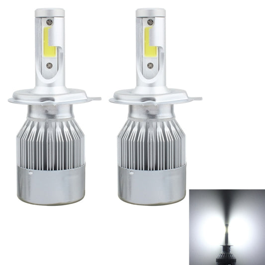 2 PCS  H4 18W 1800 LM 6000K IP68 Canbus Constant Current Car LED Headlight with 2 COB Lamps, DC 9-36V(White Light) - LED Headlamps by PMC Jewellery | Online Shopping South Africa | PMC Jewellery | Buy Now Pay Later Mobicred