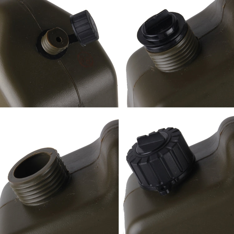 Gasoline Fuel Tanks Plastic 2.6 Gallon 10 Litres Auto Shut Off Fuel Cans Oil Container Emergency Backup(Army Green) - oil tank tubes & oil pumps by PMC Jewellery | Online Shopping South Africa | PMC Jewellery | Buy Now Pay Later Mobicred