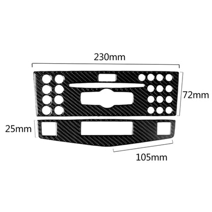 Car Carbon Fiber Center Console Panel Decorative Sticker for Mercedes-Benz W204 C Class 2007-2010 - Car Interior Mouldings by PMC Jewellery | Online Shopping South Africa | PMC Jewellery | Buy Now Pay Later Mobicred