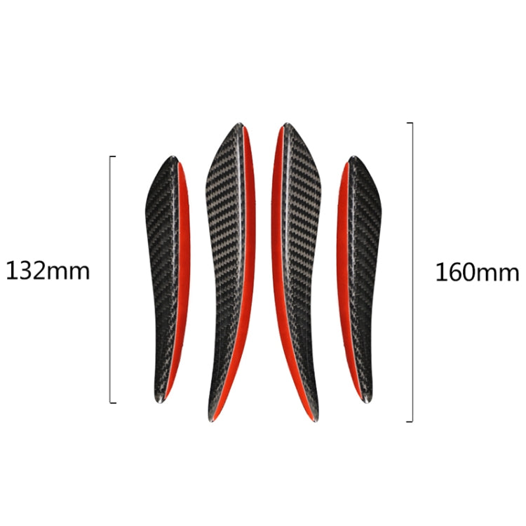 4 PCS Universal Car Carbon Fiber Front Air Knife Decorative Sticker - Decorative Sticker by PMC Jewellery | Online Shopping South Africa | PMC Jewellery | Buy Now Pay Later Mobicred