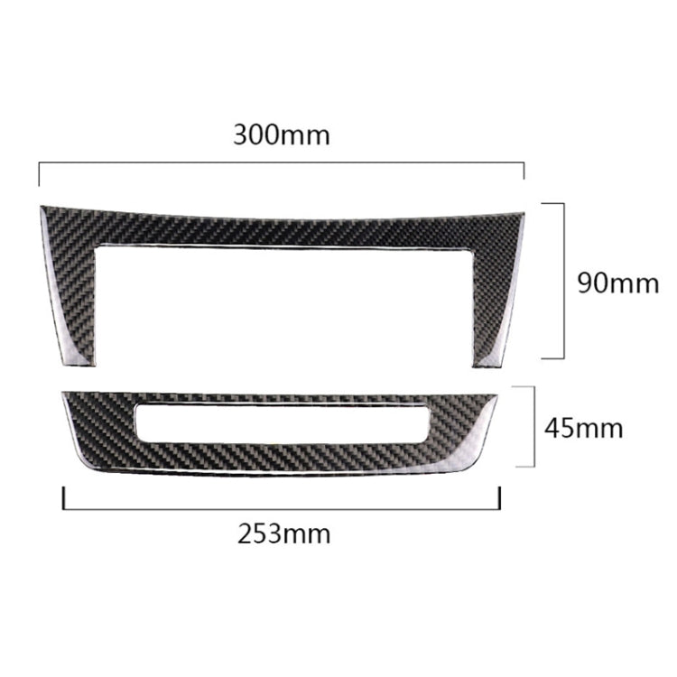 Car Carbon Fiber Central Control CD Panel Decorative Sticker for Mercedes-Benz W204 2011-2013 7-buttons - Car Interior Mouldings by PMC Jewellery | Online Shopping South Africa | PMC Jewellery | Buy Now Pay Later Mobicred