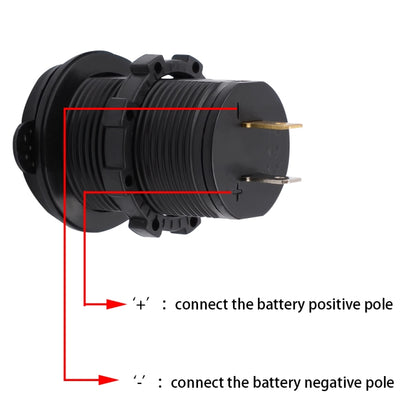 Universal Car Charger 2 Port Power Socket Power Dual USB Charger 5V 4.2A IP66 with Aperture(Green Light) - DIY Modified Charger by PMC Jewellery | Online Shopping South Africa | PMC Jewellery | Buy Now Pay Later Mobicred