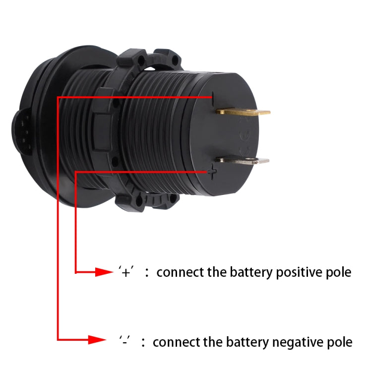 Universal Car Charger 2 Port Power Socket Power Dual USB Charger 5V 4.2A IP66 with Aperture(Blue Light) - DIY Modified Charger by PMC Jewellery | Online Shopping South Africa | PMC Jewellery | Buy Now Pay Later Mobicred