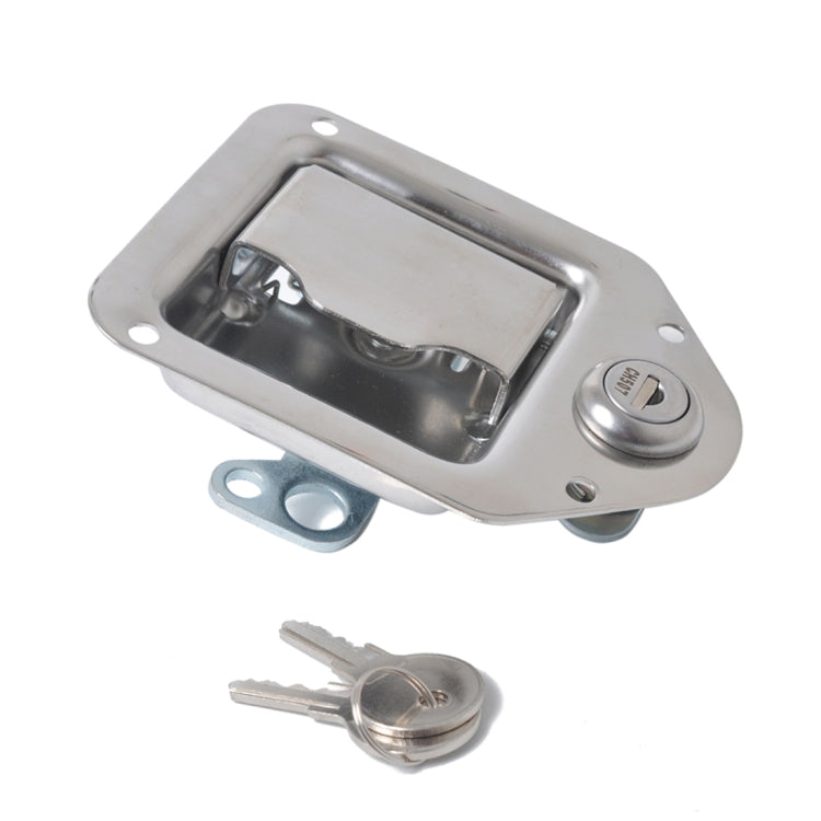 Stainless Steel Tool Box Lock Paddle Latch & Keys for Trailer / Yacht / Truck - Locks & Hasps by PMC Jewellery | Online Shopping South Africa | PMC Jewellery