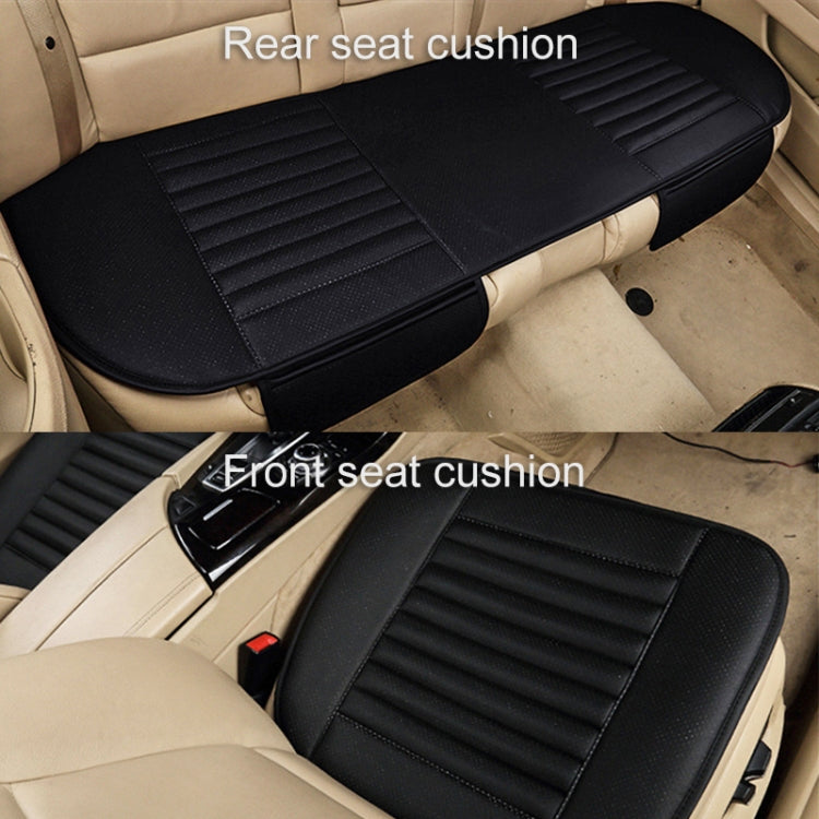 3 in 1 Car Four Seasons Universal Bamboo Charcoal Full Coverage Seat Cushion Seat Cover (Wine Red) - Seat Accessories by PMC Jewellery | Online Shopping South Africa | PMC Jewellery | Buy Now Pay Later Mobicred