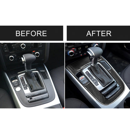 Car Carbon Fiber Gear Position Panel Decorative Sticker for Audi 2010-2018 Q5 / 2009-2016 A4L / 2009-2016 A5 - Car Interior Mouldings by PMC Jewellery | Online Shopping South Africa | PMC Jewellery | Buy Now Pay Later Mobicred