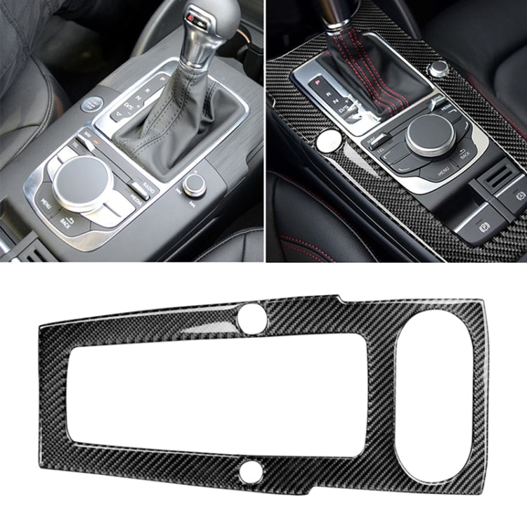 Car Carbon Fiber Gear Position Panel Decorative Sticker for Audi 2014-2017 A3, Left Drive - Car Interior Mouldings by PMC Jewellery | Online Shopping South Africa | PMC Jewellery | Buy Now Pay Later Mobicred