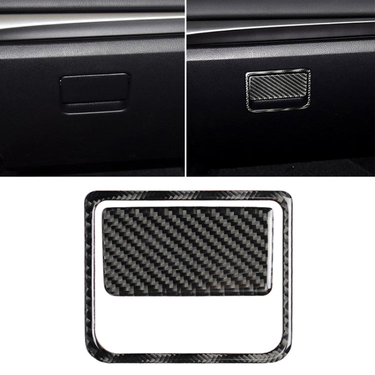 Car Carbon Fiber Front Passenger Seat Storage Box Decorative Sticker for Mazda Axela 2017-2018 - Car Interior Mouldings by PMC Jewellery | Online Shopping South Africa | PMC Jewellery | Buy Now Pay Later Mobicred