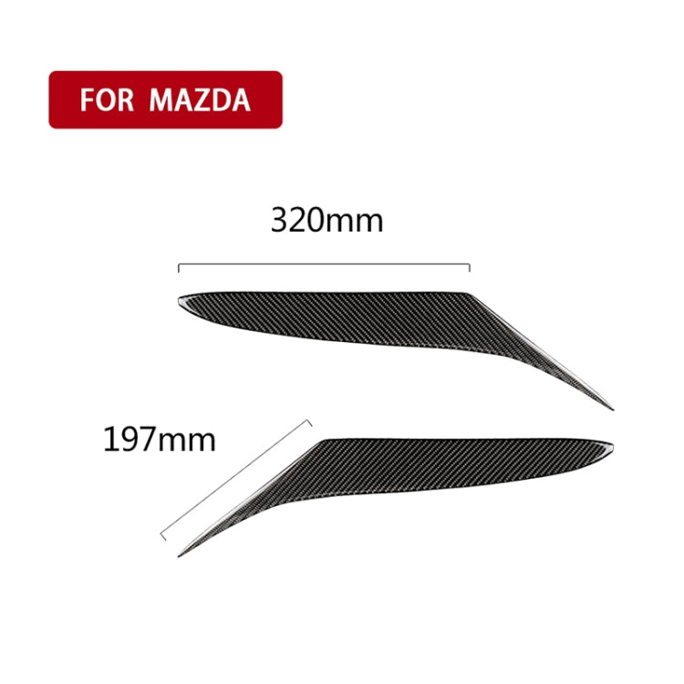 Car Carbon Fiber Light Eyebrow for Mazda RX-8 Coupe 2004-2008 - Lamp Decoration by PMC Jewellery | Online Shopping South Africa | PMC Jewellery | Buy Now Pay Later Mobicred