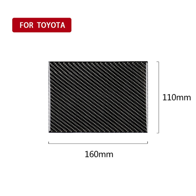 Car Carbon Fiber Storage Box Decorative Sticker for Toyota Eighth Generation Camry 2018-2019 - Car Interior Mouldings by PMC Jewellery | Online Shopping South Africa | PMC Jewellery | Buy Now Pay Later Mobicred