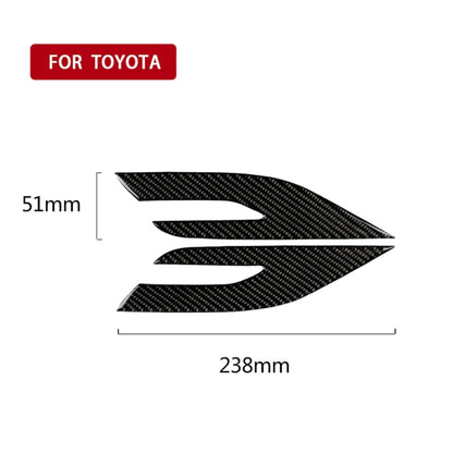 2 PCS Car Carbon Fiber Headlight Decorative Sticker for Toyota Eighth Generation Camry 2018-2019 - Lamp Decoration by PMC Jewellery | Online Shopping South Africa | PMC Jewellery | Buy Now Pay Later Mobicred