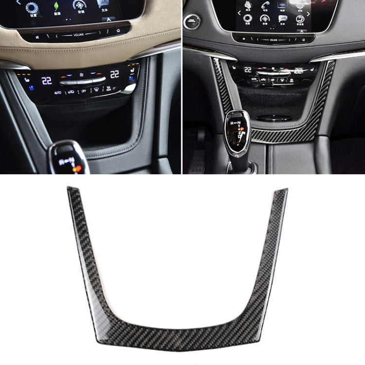 Car Carbon Fiber Central Control U Shape Frame Decorative Sticker for Cadillac XT5 2016-2017 - Car Interior Mouldings by PMC Jewellery | Online Shopping South Africa | PMC Jewellery | Buy Now Pay Later Mobicred