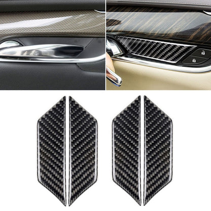 Car Carbon Fiber Door Inner Wrist Decorative Sticker for Cadillac XT5 2016-2017 - Car Interior Mouldings by PMC Jewellery | Online Shopping South Africa | PMC Jewellery | Buy Now Pay Later Mobicred