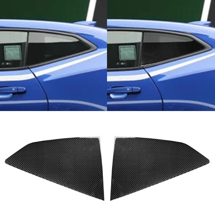 2 PCS Car Carbon Fiber Shutter Decorative Sticker for Chevrolet Camaro 2017-2019 - Window Foils & Solar Protection by PMC Jewellery | Online Shopping South Africa | PMC Jewellery | Buy Now Pay Later Mobicred