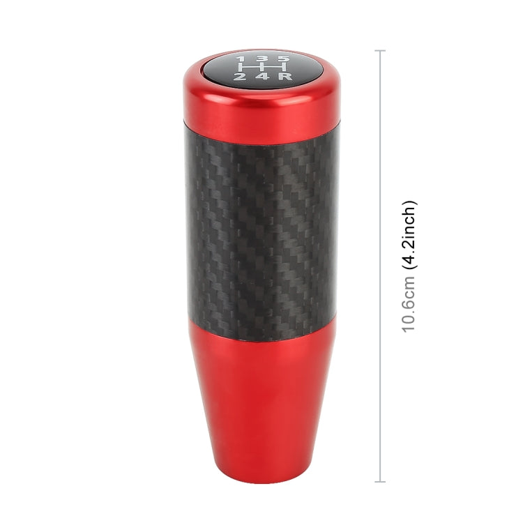 Universal Car Carbon Fiber Pattern Gear Head Gear Shift Knob (Red) - Shift Knob by PMC Jewellery | Online Shopping South Africa | PMC Jewellery | Buy Now Pay Later Mobicred