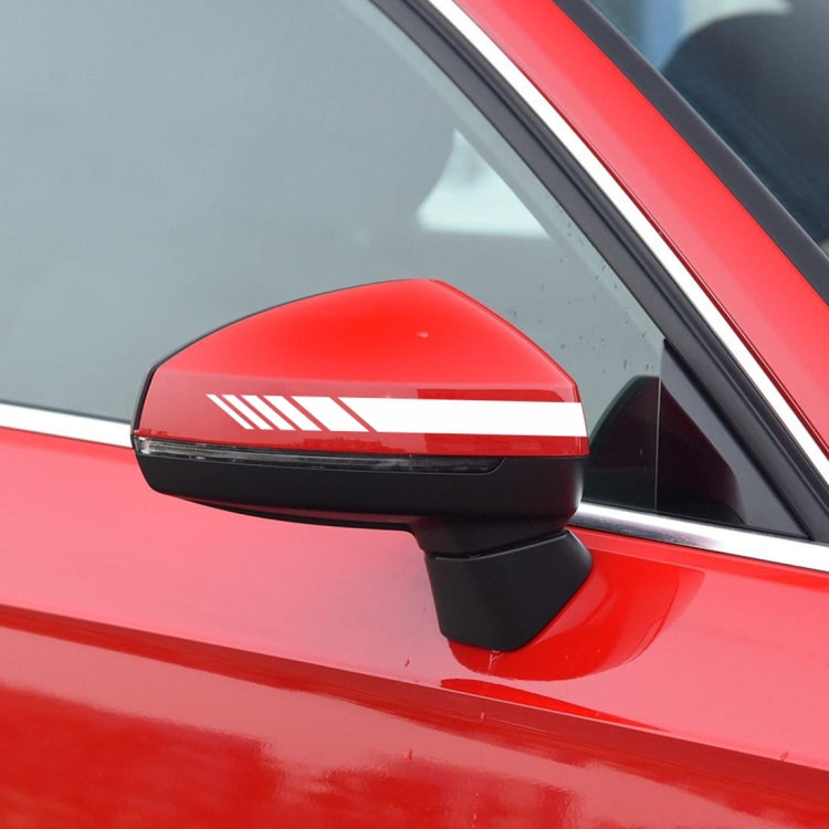 5 in 1 Car Styling Stripe Hood PVC Sticker Auto Decorative Sticker (White) - Decorative Sticker by PMC Jewellery | Online Shopping South Africa | PMC Jewellery | Buy Now Pay Later Mobicred