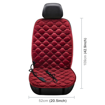 Car 12V Front Seat Heater Cushion Warmer Cover Winter Heated Warm, Single Seat (Red) - Seat Accessories by PMC Jewellery | Online Shopping South Africa | PMC Jewellery | Buy Now Pay Later Mobicred