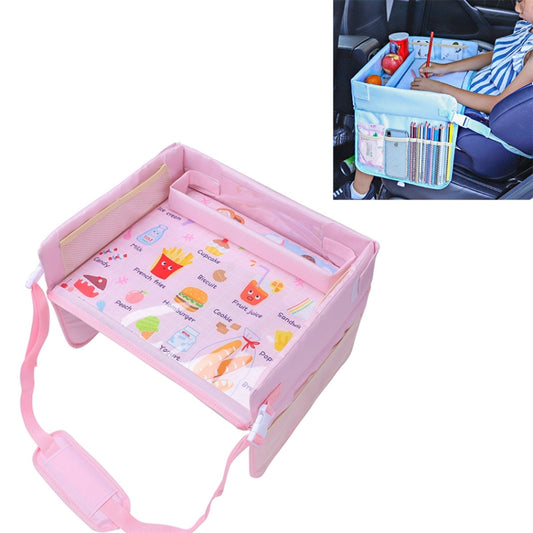 Children Waterproof Dining Table Toy Organizer Baby Safety Tray Tourist Painting Holder  (Pink Food) - Seat Accessories by PMC Jewellery | Online Shopping South Africa | PMC Jewellery | Buy Now Pay Later Mobicred