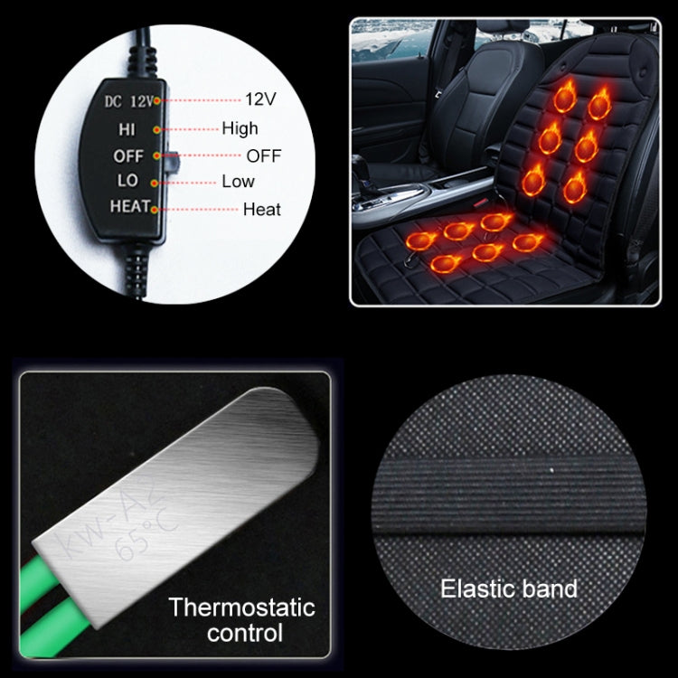 Car 24V Front Seat Heater Cushion Warmer Cover Winter Heated Warm, Single Seat (Coffee) - Seat Accessories by PMC Jewellery | Online Shopping South Africa | PMC Jewellery | Buy Now Pay Later Mobicred