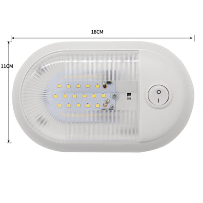 D4348 10-24V 3-3.5W 4000-4500K 280LM RV Yacht 24 PCS LED Lamps Dome Light Ceiling Lamp, with Independent Switch Control - Marine Accessories & Parts by PMC Jewellery | Online Shopping South Africa | PMC Jewellery | Buy Now Pay Later Mobicred