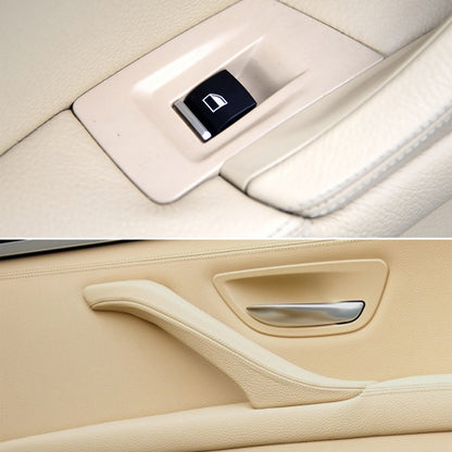 Car High Configuration Version Inside Doors Handle Pull Trim Cover 5141 7225 873 for BMW F10 F18, Left Driving (Beige) - Door Handles by PMC Jewellery | Online Shopping South Africa | PMC Jewellery | Buy Now Pay Later Mobicred