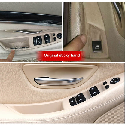 Car Imported Version Inside Doors Handle Pull Trim Cover 5141 7225 873 for BMW F10 F18, Left Driving (Dark Coffee) - Door Handles by PMC Jewellery | Online Shopping South Africa | PMC Jewellery | Buy Now Pay Later Mobicred