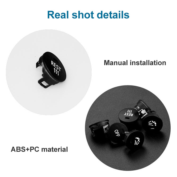 Car Air Conditioner Panel Switch Button LEFT Key 6131 9250 196-1 for BMW E60 2003-2010, Left Driving - Car Switches by PMC Jewellery | Online Shopping South Africa | PMC Jewellery | Buy Now Pay Later Mobicred