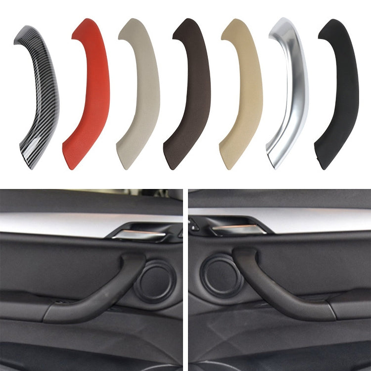 Car Left Side Inside Doors Handle Pull Trim Cover 51417417513 for BMW X1 2016-, Left Driving (Coffee) - Door Handles by PMC Jewellery | Online Shopping South Africa | PMC Jewellery | Buy Now Pay Later Mobicred