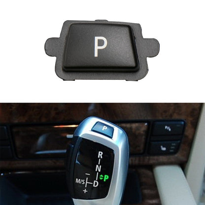 Car Gear Lever Auto Parking Button Letter P Cap for BMW X5 X6 2007-2013, Left Driving (Black) - Car Switches by PMC Jewellery | Online Shopping South Africa | PMC Jewellery | Buy Now Pay Later Mobicred