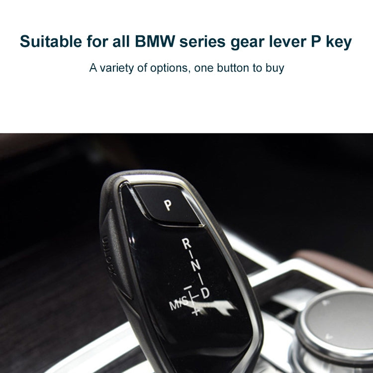 Car Gear Lever Auto Parking Button Letter P Cap for BMW X5 X6 2007-2013, Left Driving (Black) - Car Switches by PMC Jewellery | Online Shopping South Africa | PMC Jewellery | Buy Now Pay Later Mobicred