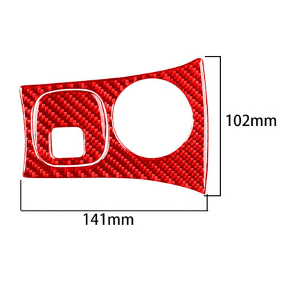 2 in 1 Carbon Fiber Car Key Panel Sticker for Chevrolet Corvette C5 1998-2004, Left Drive(Red) - Car Interior Mouldings by PMC Jewellery | Online Shopping South Africa | PMC Jewellery | Buy Now Pay Later Mobicred