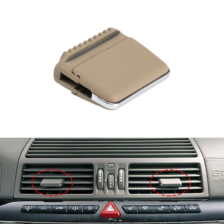 Car Middle Air Conditioning Exhaust Switch Paddle for Mercedes-Benz S Class W220 1998-2005, Left Driving (Beige) - Air Conditioning System by PMC Jewellery | Online Shopping South Africa | PMC Jewellery | Buy Now Pay Later Mobicred