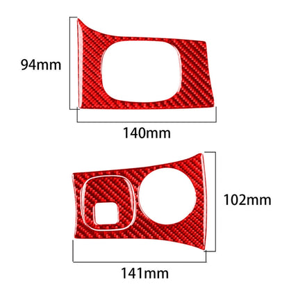 3 in 1 Carbon Fiber Car Headlight Key Panel Sticker for Chevrolet Corvette C5 1998-2004, Left Drive(Red) - Car Interior Mouldings by PMC Jewellery | Online Shopping South Africa | PMC Jewellery | Buy Now Pay Later Mobicred