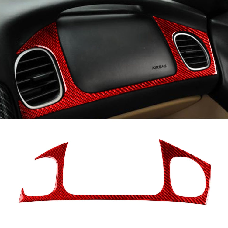 Carbon Fiber Car Front Passenger Seat Air Outlet Sticker for Chevrolet Corvette C5 1998-2004, Left Drive(Red) - Car Interior Mouldings by PMC Jewellery | Online Shopping South Africa | PMC Jewellery | Buy Now Pay Later Mobicred