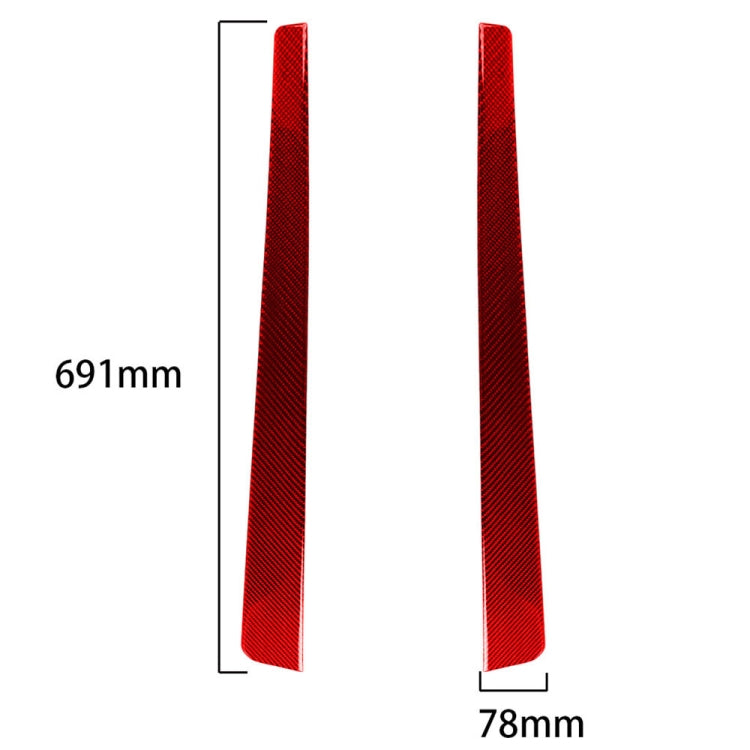 2 in 1 Car Carbon Fiber Threshold Sticker for Chevrolet Corvette C5 1998-2004, Left Drive(Red) - Car Interior Mouldings by PMC Jewellery | Online Shopping South Africa | PMC Jewellery | Buy Now Pay Later Mobicred