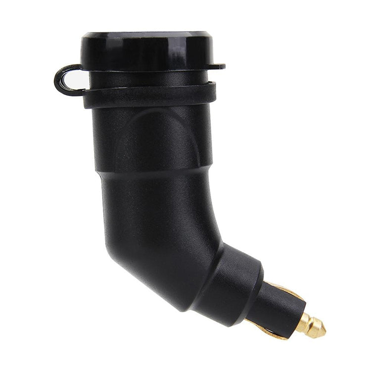 German European Standard Small Caliber Motorcycle Charger Cigarette Lighter Plug Elbow Phone Charger - Battery Charger by PMC Jewellery | Online Shopping South Africa | PMC Jewellery | Buy Now Pay Later Mobicred