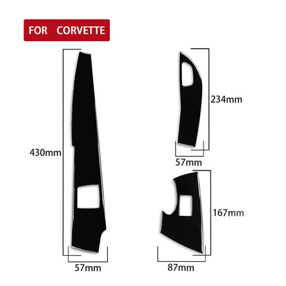 For Chevrolet Corvette C7 2014-2019 Car Button Panel Decorative Sticker, Left Drive - Car Interior Mouldings by PMC Jewellery | Online Shopping South Africa | PMC Jewellery | Buy Now Pay Later Mobicred