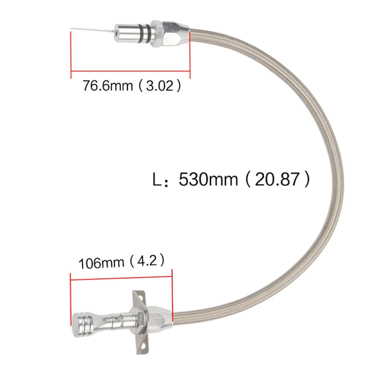 Car Flexible Stainless Transmission Gearbox Oil Dipstick 530mm Oil Measuring Rod for Chevrolet(Blue) - Inspection Tools by PMC Jewellery | Online Shopping South Africa | PMC Jewellery | Buy Now Pay Later Mobicred